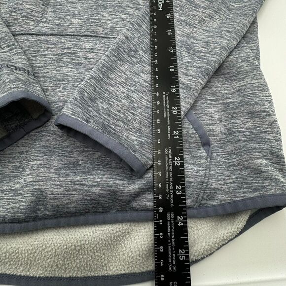 UNDER ARMOUR | Womens Medium Blue Gray Storm Fleece Logo Twist Hoodie Sweatshirt - Picture 4 of 8